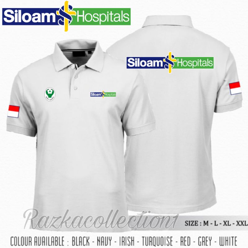 Polo Shirt Rumah Sakit Siloam Hospital / Baju Kaos Kerah Siloam Hospital Premium