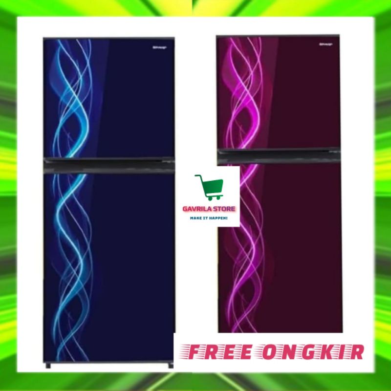 KULKAS 2 PINTU SHARP SJ197ND SJ 197 ND SJ 197ND TANPA SALJU