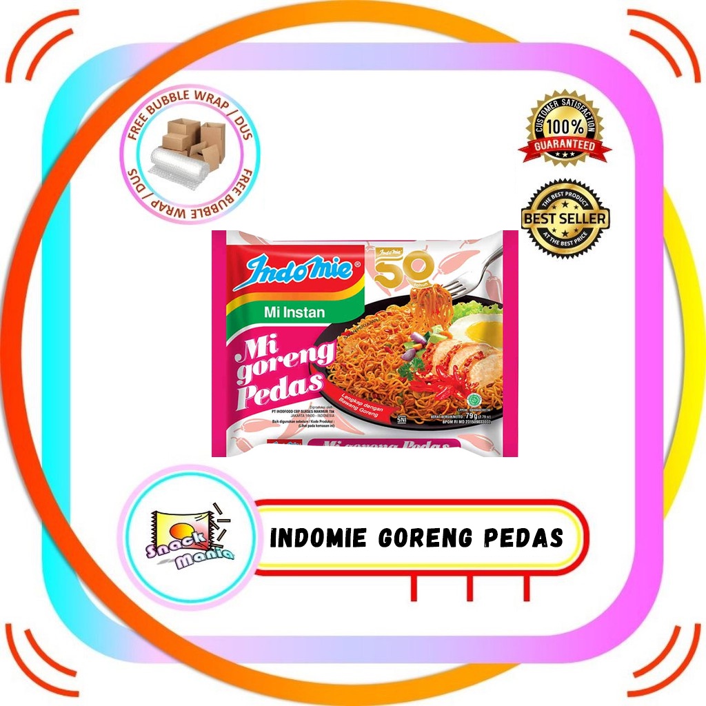 

Indomie Mie Goreng PEDAS 79 gr Fried Spicy Noodle