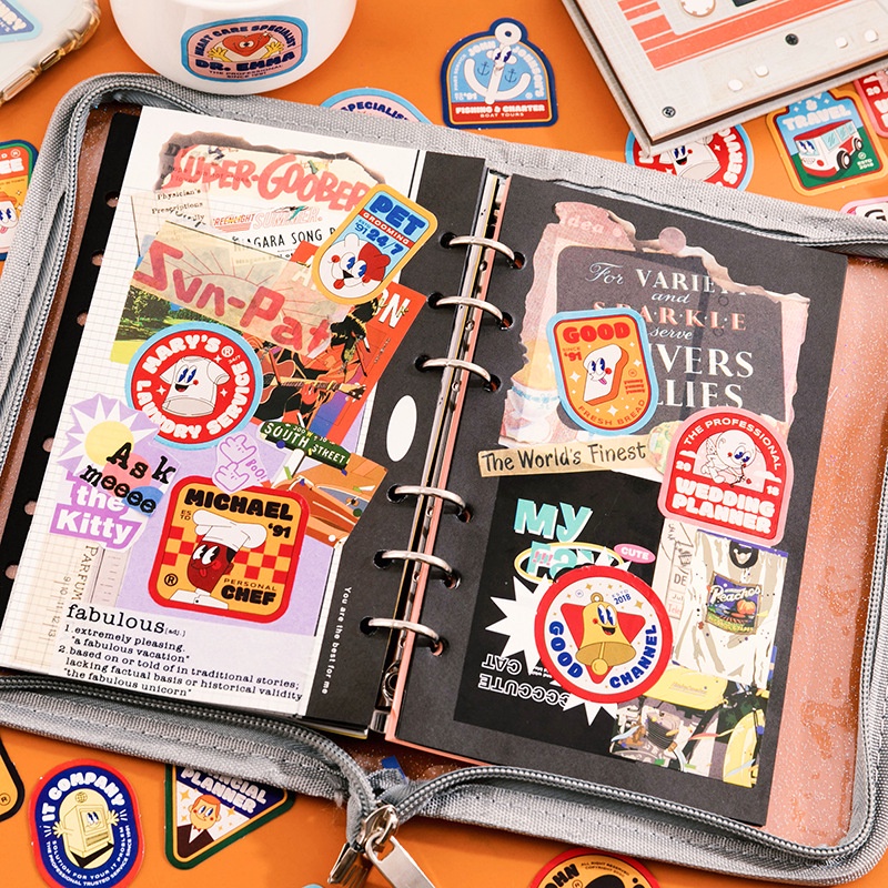 Kartun Jepang Stiker Bahan Salur Bagus Stiker Scrapbook Laptop DIY Deco Stiker