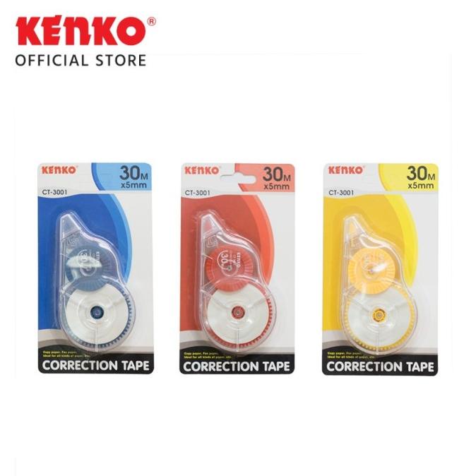 

BAYAR DITEMPAT KENKO CORRECTION TAPE CT-3001 (30M x 5MM) / LUSIN /ALAT TULIS AESTHETIC/ALAT TULIS SEKOLAH/ALAT TULIS SET/ALAT TULIS LENGKAP/ALAT TULIS ANAK/ALAT TULIS LUCU
