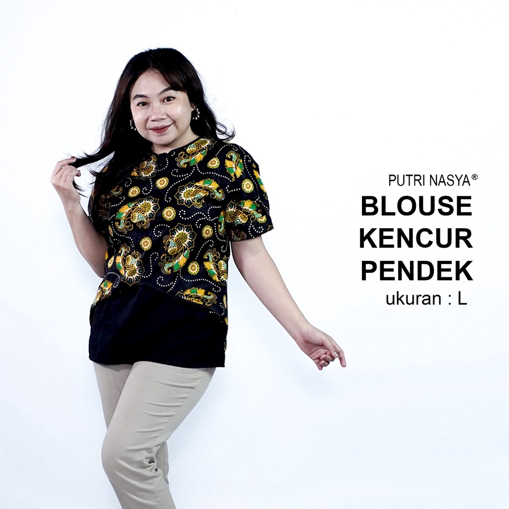 Atasan Batik Blouse Big Size Wanita Lengkap L-XL-2L-3L-4L-5L-6L-7L Model Blus Jumbo Seragam Batik / Atasan Batik Bigsize Formal / Blus Batik Kerja Jumbo Kantor Wanita Bahan Katun / Pakaian Batik Kekinian Formal Wanita LD 140 / Blouse Batik Model Terbaru