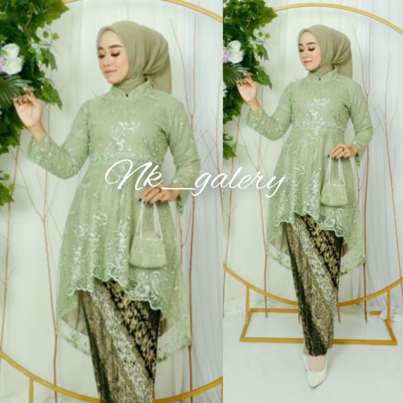 SETELAN TUNIK LESTI KEJORA / KEBAYA MODERN LESTI KEJORA