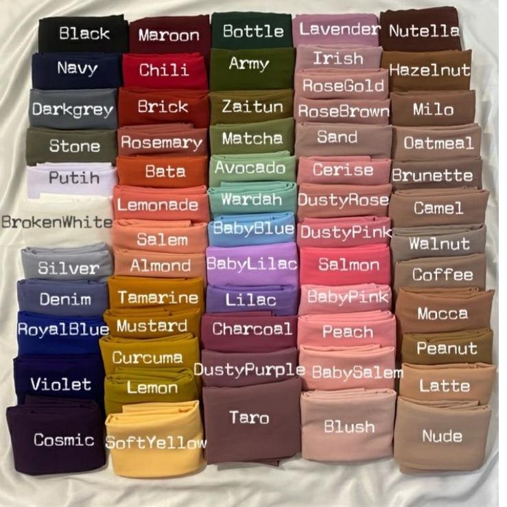 NEW BAWAL MALAYSIA HIJAB BAWAL CURVE CERUTY | BAWAL MALAYSIA ☣ 883