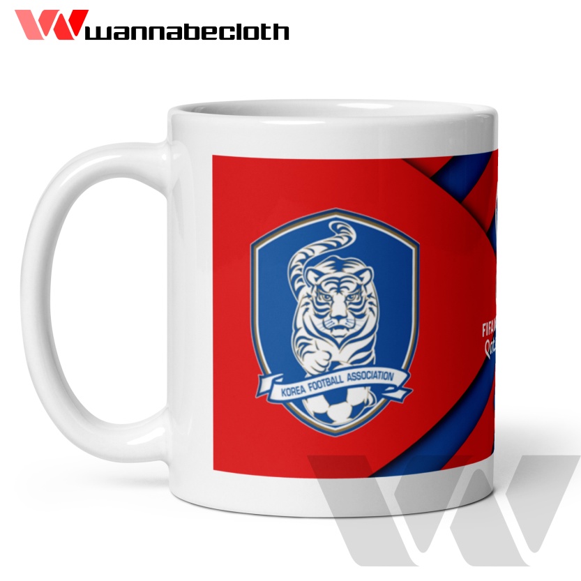 Mug Piala Dunia Souvenir Mug Custom Gelas World Cup Piala Dunia 2022 Qatar 2022 Korea Utara