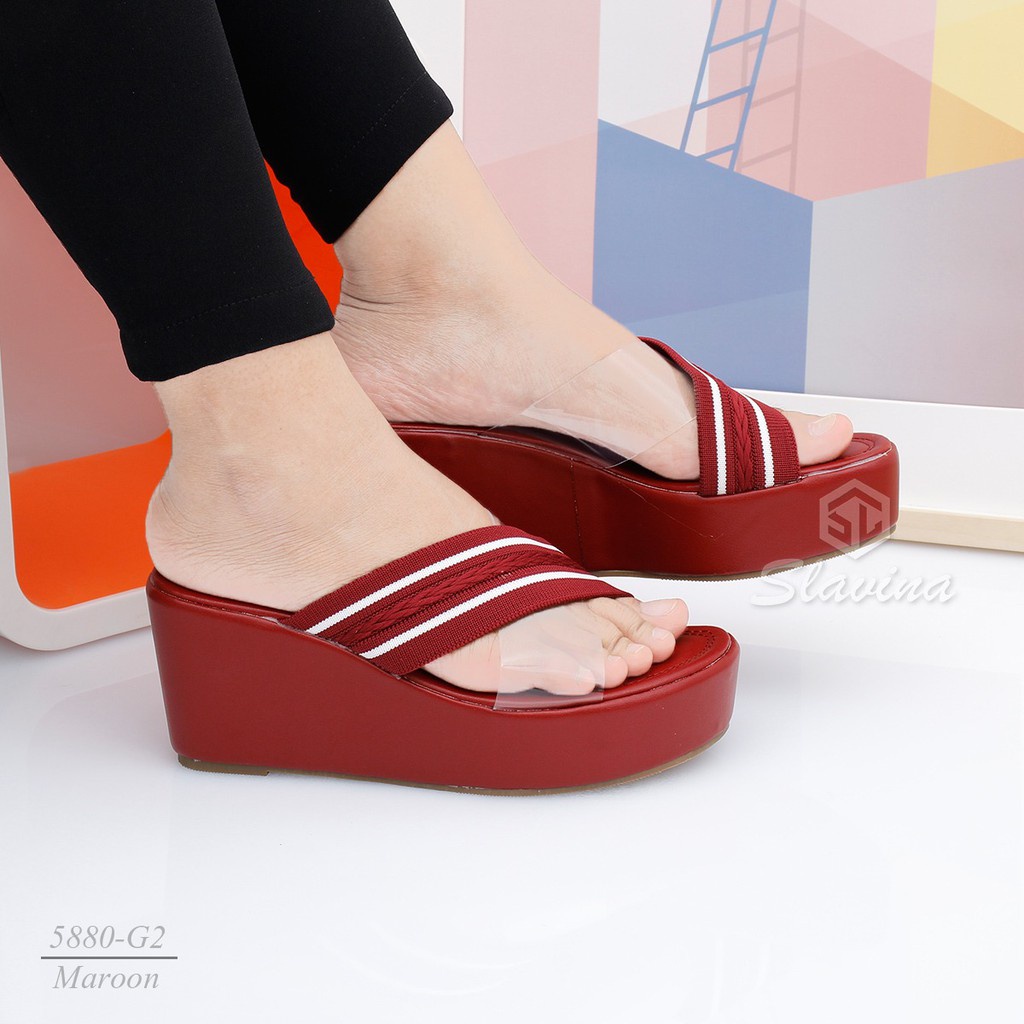 BIG SALE - Ivony Seivona - 5580-G2 Sandal Slavina Wedges Series