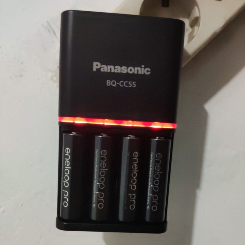 Jual Panasonic Charger Pro BQCC55 + Panasonic Battery Original Eneloop