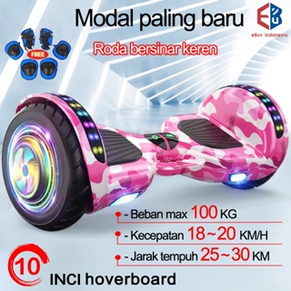 Segway 10 Inch - Hoverboard 20KM Smart Balance Wheel with Bluetooth Speaker A10 Scooter Electric - GRATIS 6 set alat pelindung