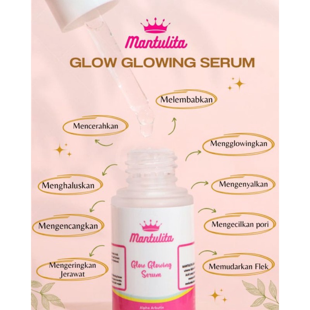 serum mantulita whitening serum BPOM glow glowing serum (ready jakarta)