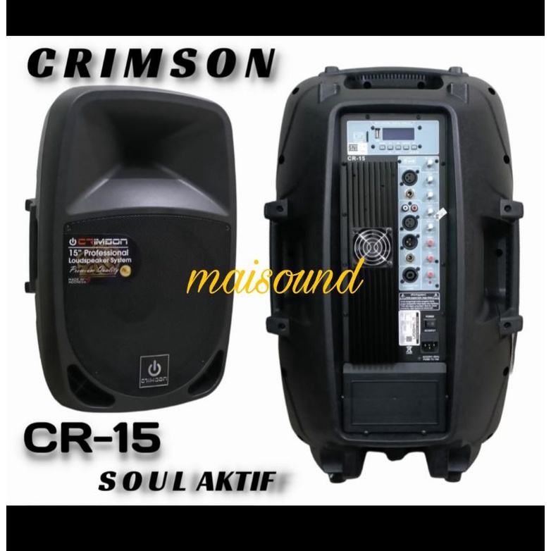 SPEAKER AKTIF CRIMSON CR15 SOUL SEPASANG CRIMSON CR 15 SOUL 15 INCH