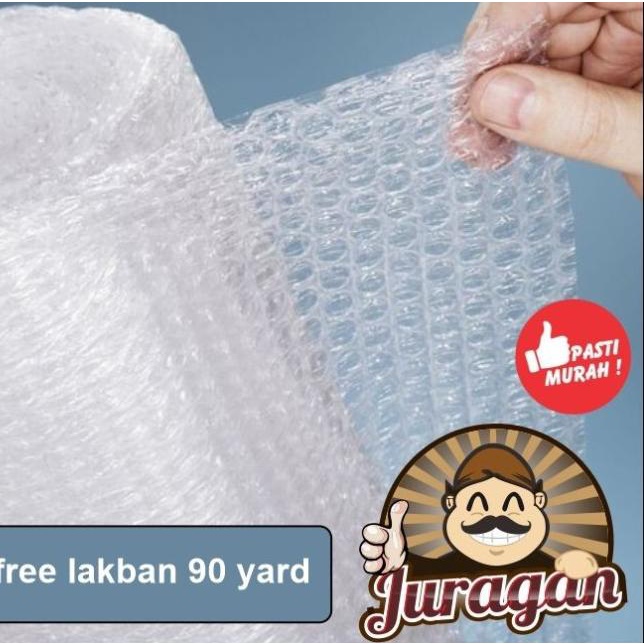 

Buble Bubble Wrap 2,4 kg MP roll 125 cm x 5000 cm - Bening/hitam - Juragan Bening