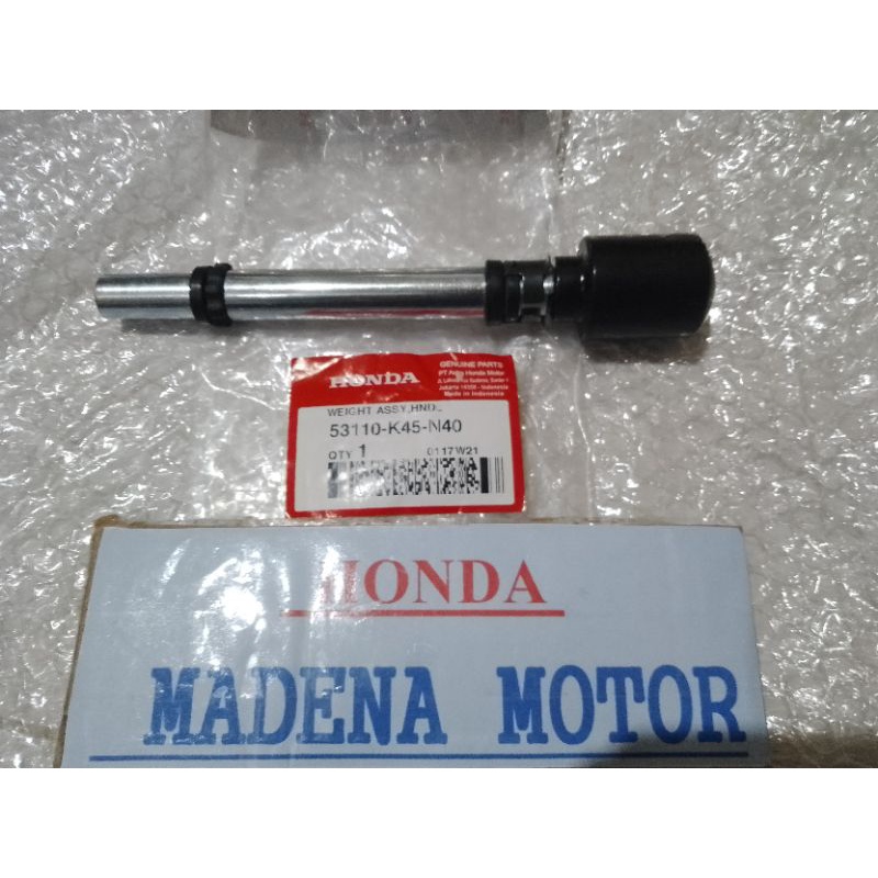 Jalu balancer stang stir atau Weight Assy Hndl New CBR 150R K45G ORI AHM 53110K45N40