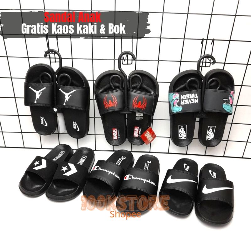 sandal anak laki laki dan perempuan  karakter size 30-35