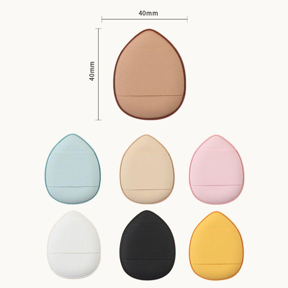 Agustin 7pcs Mini Finger Puff Ujung Jari Wajah Makeup Puff Blush Concealer Cushion Kering Basah Dual-use Makeup Sponge