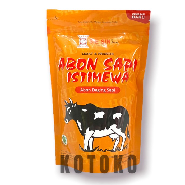 

Abon Sapi Istimewa Sie Sin Original Polos / Abon Sapi Bawang 250gr