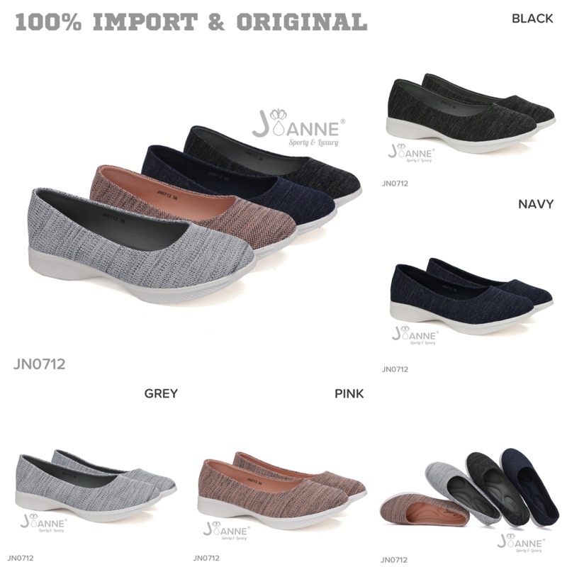 [ORIGINAL] JOANNE Slip On Shoes Sepatu Wanita #JN0712