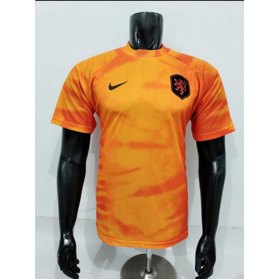 KAOS JERSEY SEPAK BOLA BELANDA HOME-JERSEY BOLA BELANDA FIFA WORLD CUP 2022