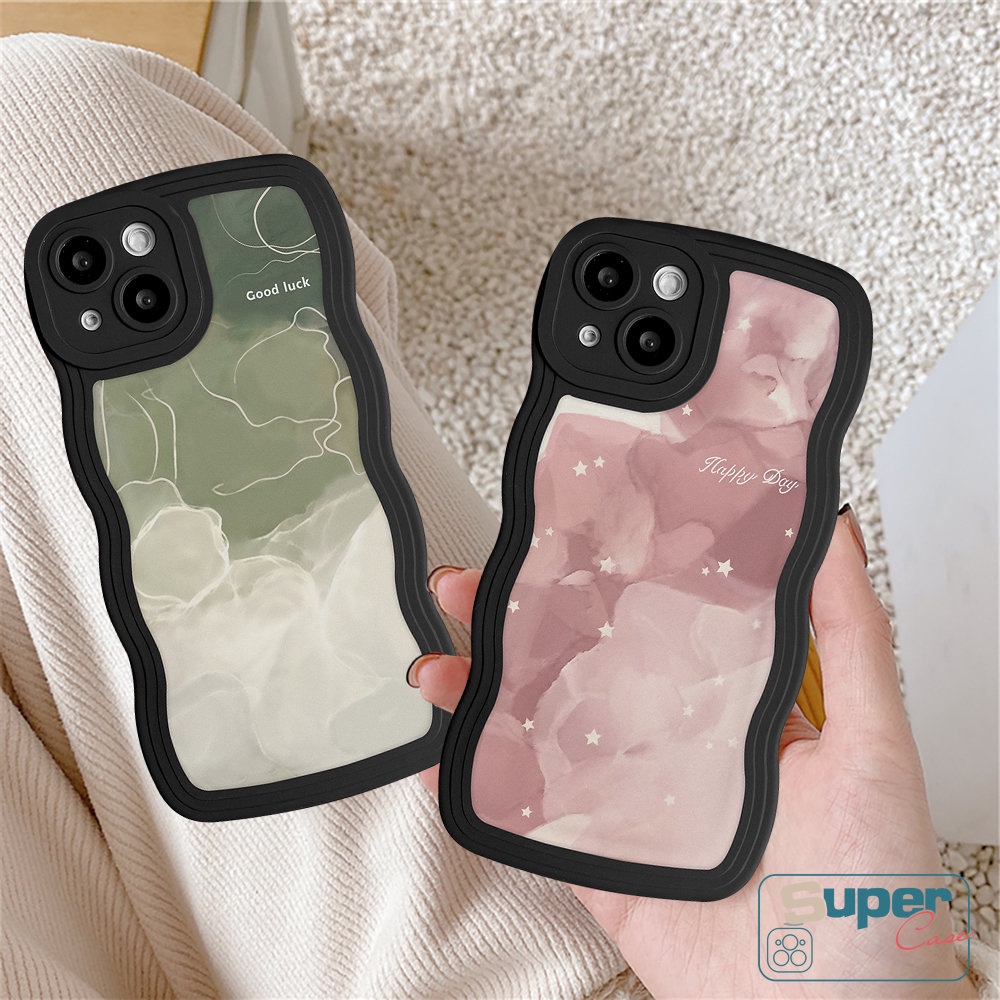 Casing Softcase TPU iPhone 7Plus 11 13 12 14 Pro Max XR 7 8 + 6 6s + 14 + X XS Max SE 2020 Aksen Halo Dyed