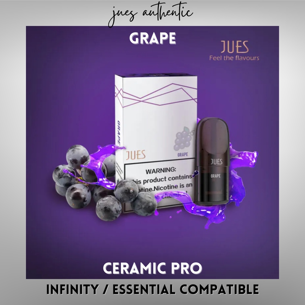 JUES Pods Pro Ceramic - Grape - Compatible with RELX Infinity Essential