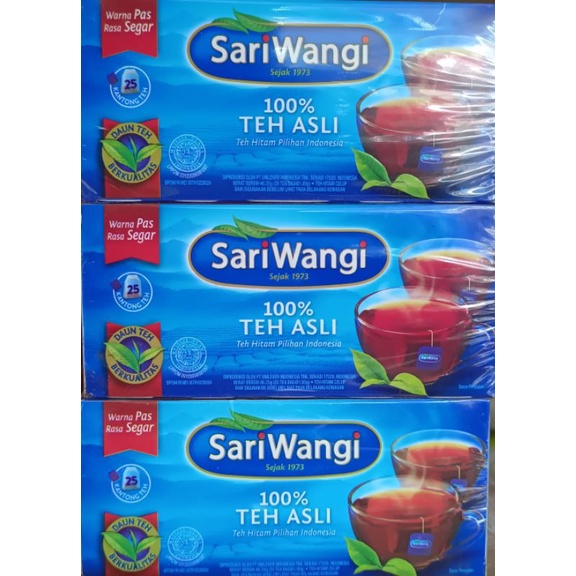 

sariwangi teh celup isi 25 kantong teh