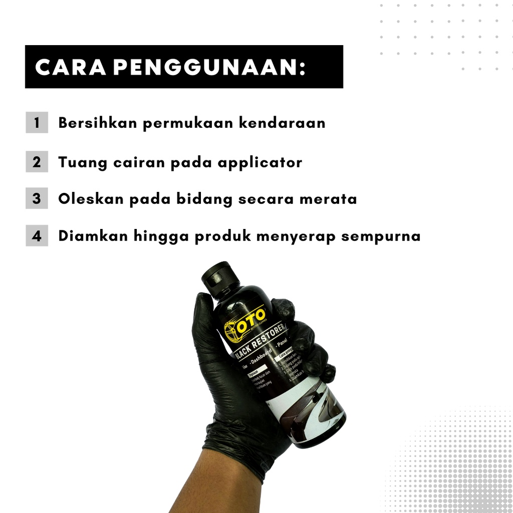 Penghitam Body Motor dan Mobil Permanen - Free Appliactor - BLACK RESTORER - OTO Cleaner - PENGHITAM BODY - PENGHITAM BODY PERMANEN - PENGHITAM BODY KASAR - TAHAN LAMA - PERMANEN - PEMBERSIH - PENGKILAP - PENGHITAM SPION - PENGHITAM BUMPER