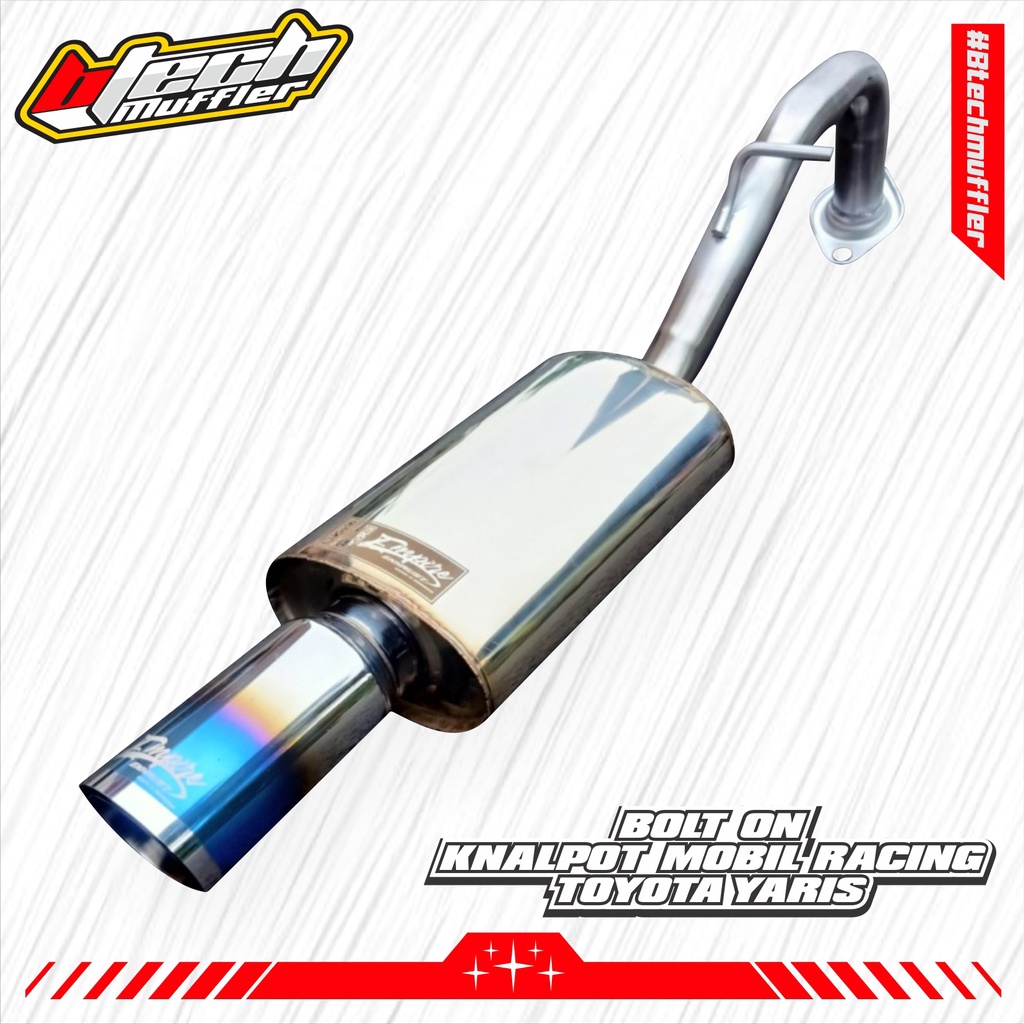Bolt On Knalpot Mobil Racing Toyota Yaris Bakpao Lele Joker Haykers best quality