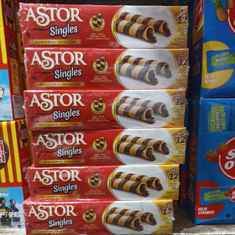 

Astor Singles Wafer Coklat - Wafer Stik Astor