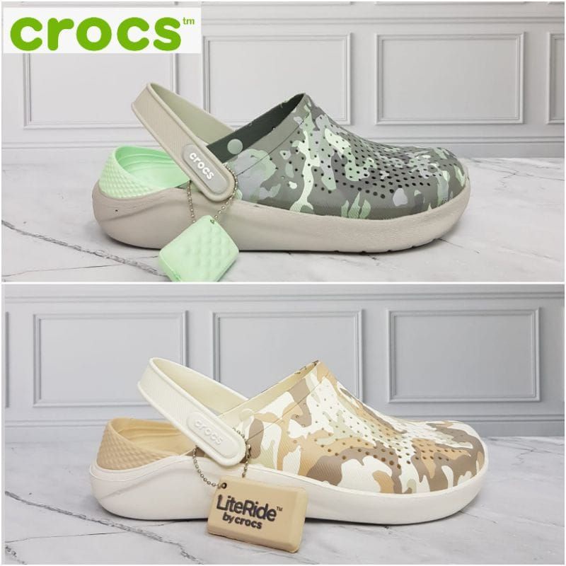 Crocs Literide woman / Crocs Literide clog Army woman / Sandal Crocs Literide Motif Camoue woman