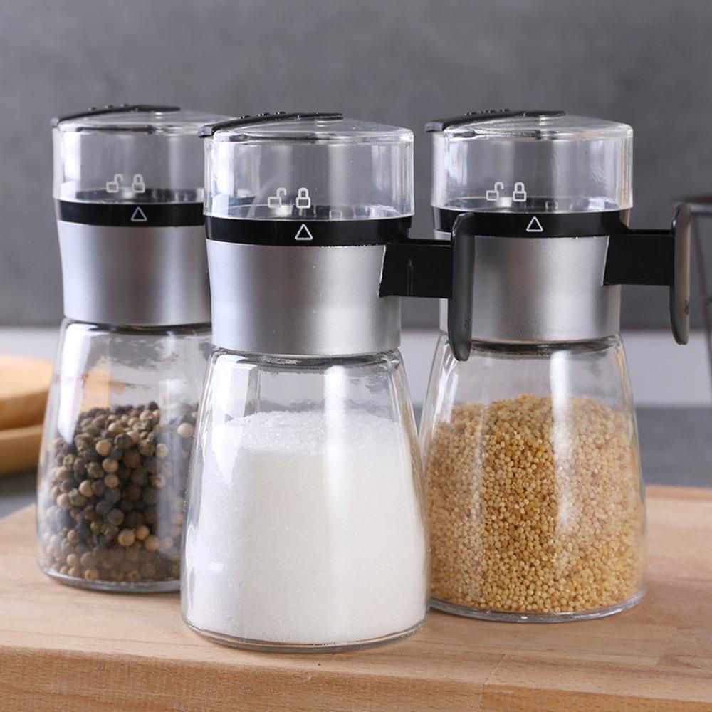 Dispenser Garam Nanas Toples Bumbu Tahan Debu Pepper Shaker Tipe Dorong
