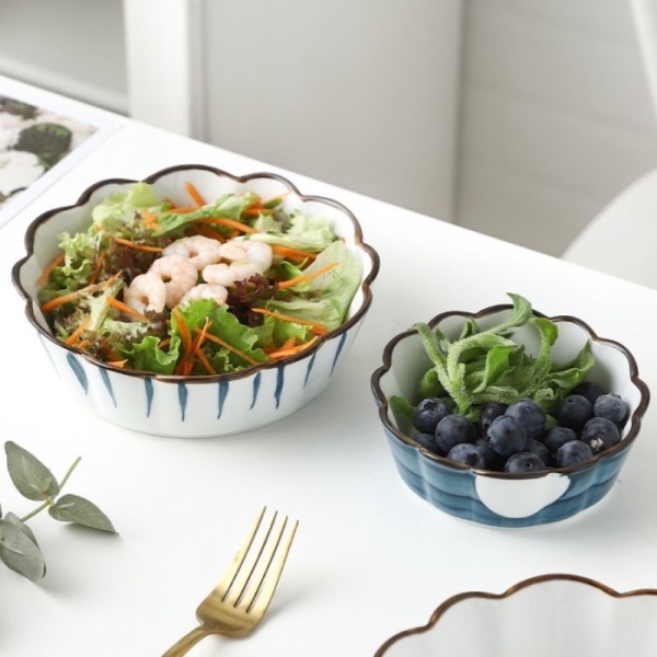

Promo Salad Bowl Ceramic Japanese Style / Mangkuk Jepang Salad Keramik 6 Limited