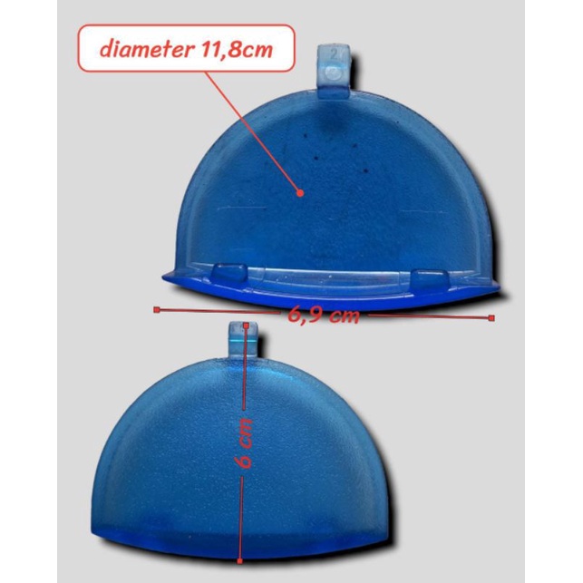 Tutup lampu kulkas toshiba 1pintu original - mika tutup lampu kulkas dalam