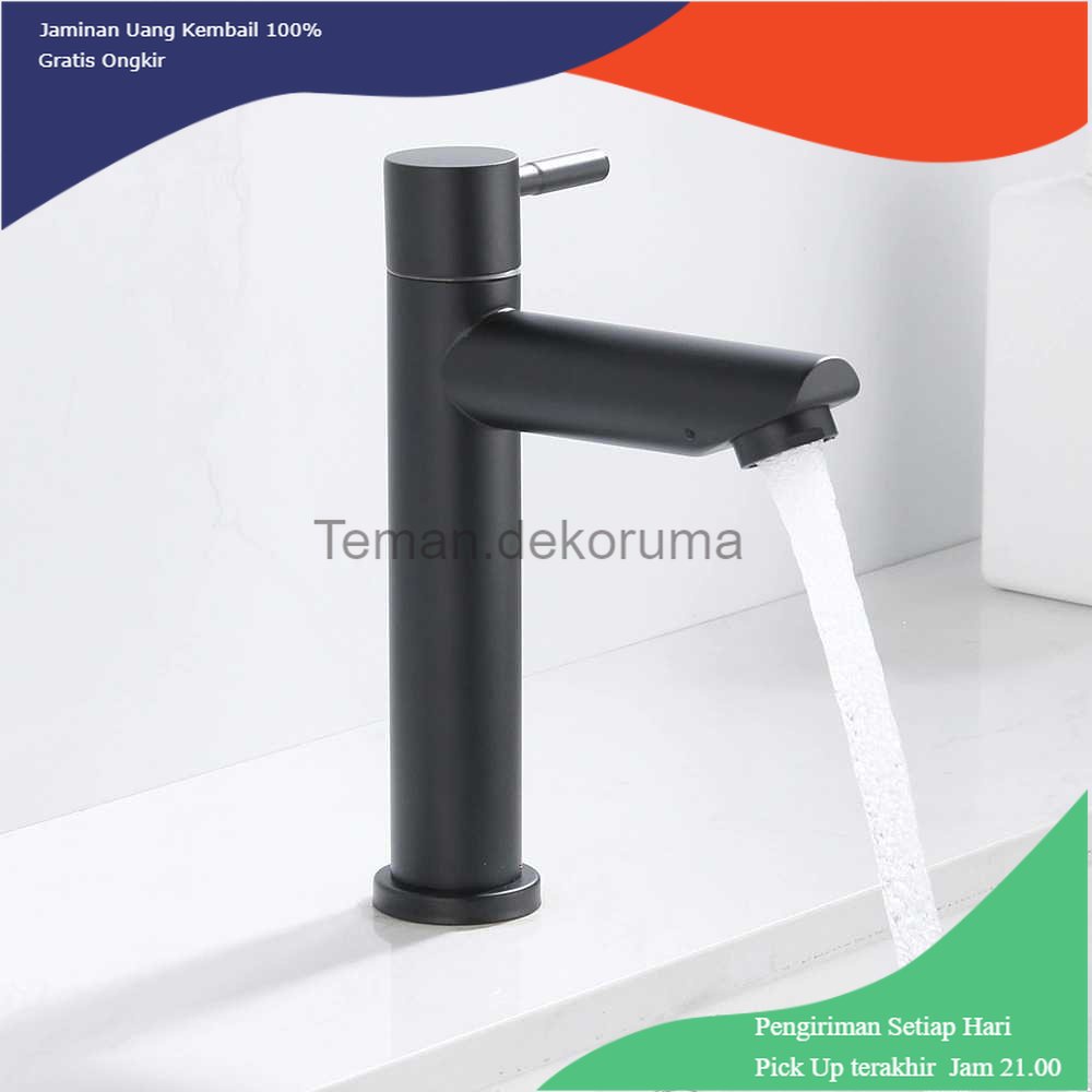 TD - PR VEMUSE Keran Air Bathroom Single Cold Faucet Stainless Steel - WB132