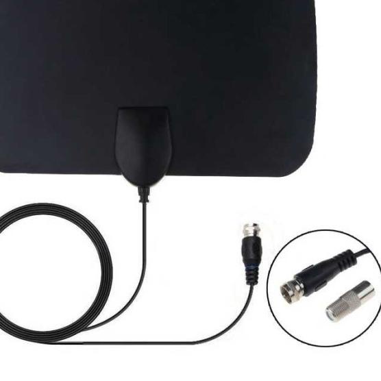 Antena Tv Digital Indoor Led Rumah Portable Antenna Penguat Sinyal Tv