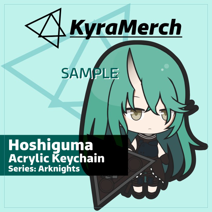 Keychain Arknights Hoshiguma
 | KyraMerch Anime Fanmerch Dealer