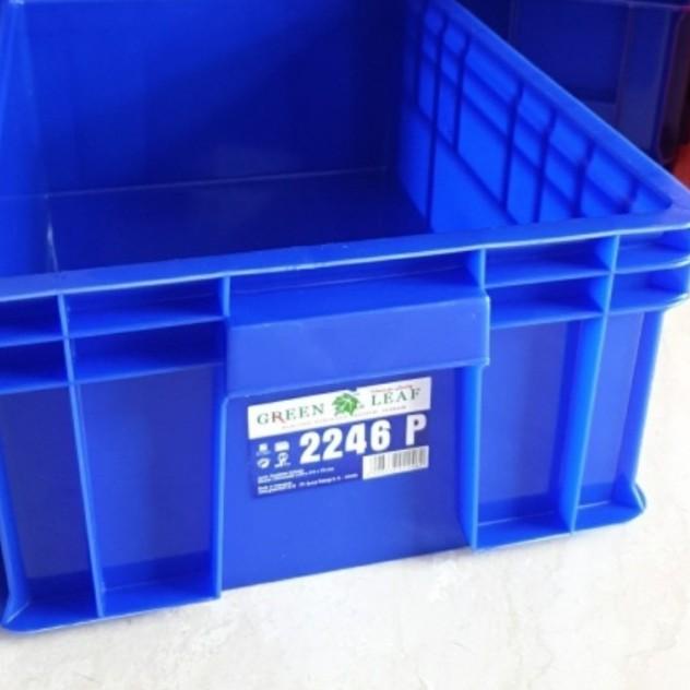 

Container Box 2246P Green Leaf / Krat Industri 2246 P Kotak Spare Part