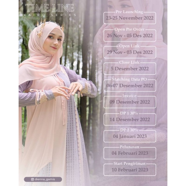 Close PO Sarimbit Keluarga Kairo by Dienna gamis tgl 2-5 februari