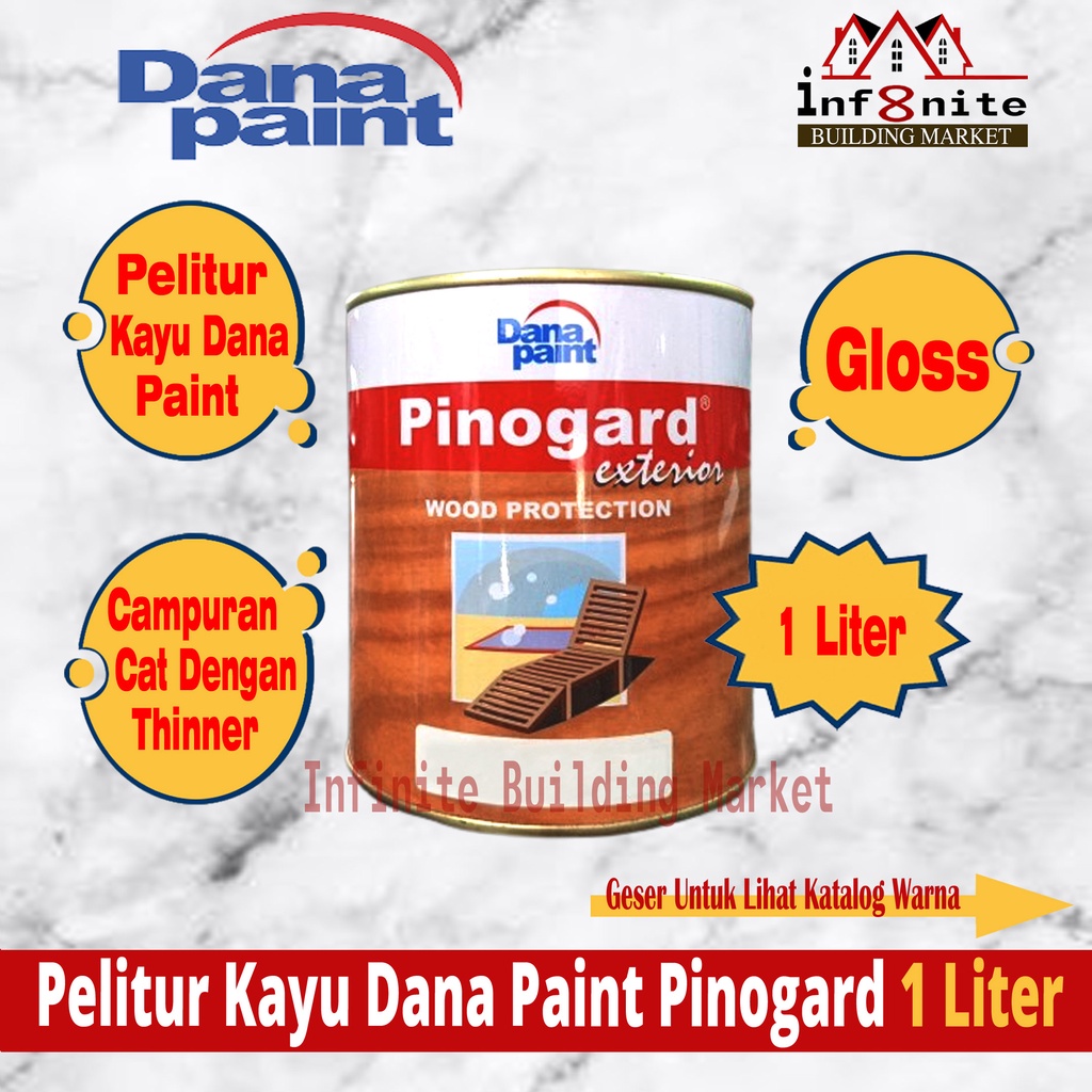 Pelitur Politur Plitur Kayu Pinogard Cat Kayu Exterior 1 Liter