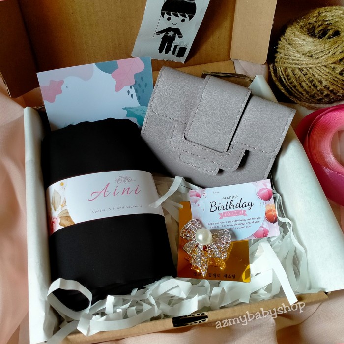 

(COD) HAMPERS KADO HADIAH GIFTBOX PASHMINA DOMPET BROSS (PAKET 4)