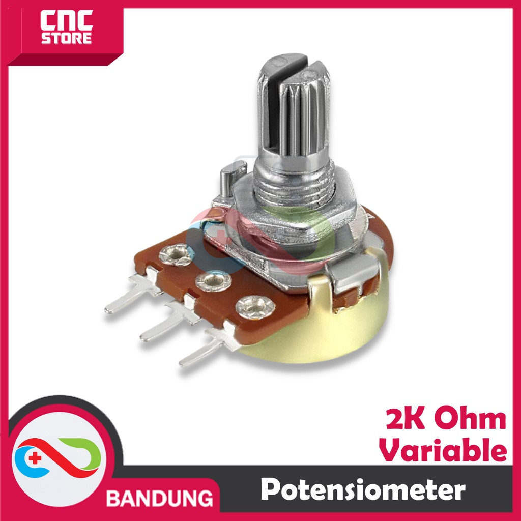 POTENSIO POTENSIOMETER 2K 2KOHM WH148 LINIER TAPER ROTARY