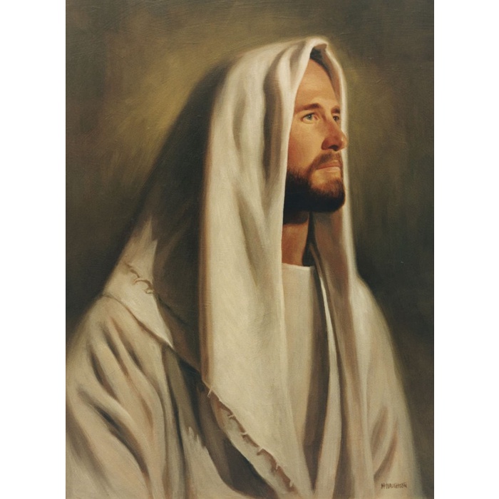 Repro Digital Wajah Yesus Kristus Tuhan Lukisan Gambar