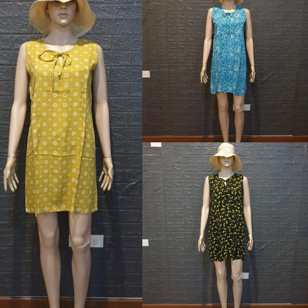 Daster batik mini Tanpa lengan