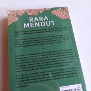 Jual Novel Trilogi Rara Mendut, Genduk Duku, Lusi Lindri By Y. B ...