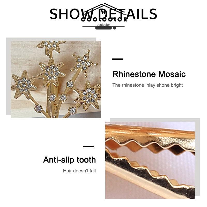 COD❤️Jepit Rambut Korea Wanita Fashion Motif Terbaru Full Bintang Permata Zirkon original- cl