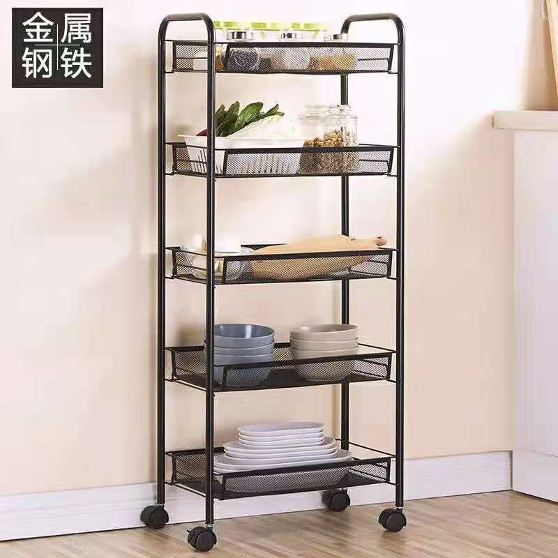 Rak rack tempat kotak wadah rumah troli trolly tray penyimpanan makeup roda mainan boneka anak laund