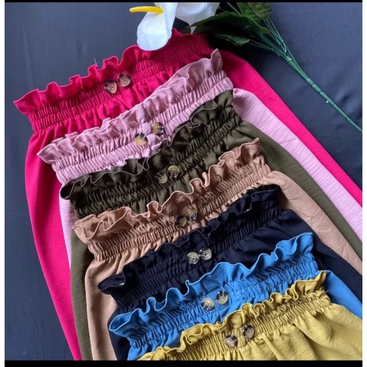 BEFAST - ZSO OOTD Celana Panjang DAVIRA / CELANA HW JUMBO CREPE CURLY / Celana Panjang Wanita Model Terbaru / Pakaian Kekinian Wanita Casual / Celana Kulot Polos / Outfit Cewe Kue / Kulot Terlaris / Fashion Wanita Kerja Trendy