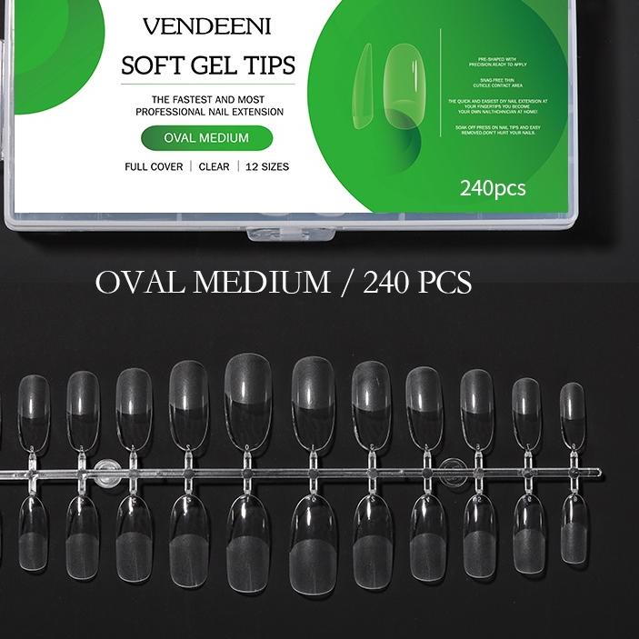 Promo リ VENDEENI Soft Nail Tips Extension Akrilik Acrylic 240 pcs