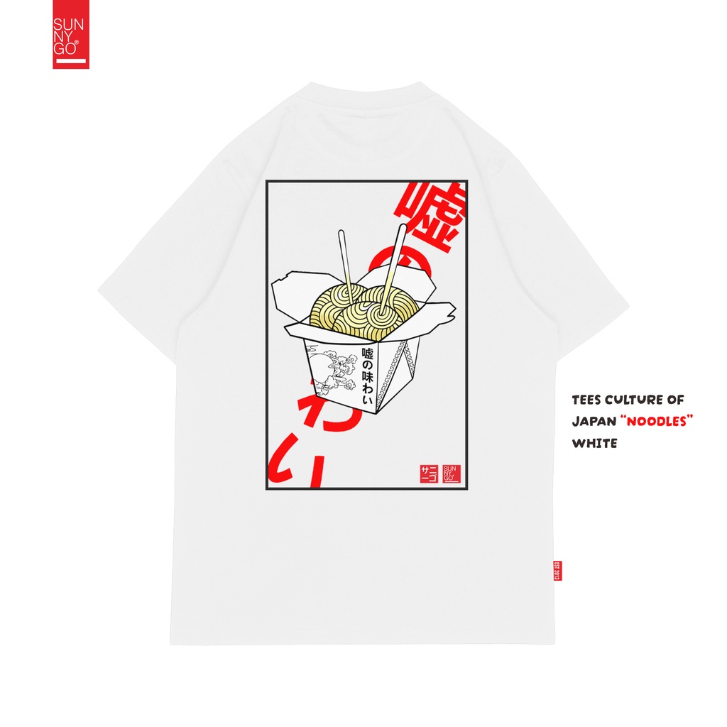 KAOS WANITA | SunnyGo Kaos Baju T-shirt Noodels Culture Of Jepang Pria Wanita Unisex Premium Distro 