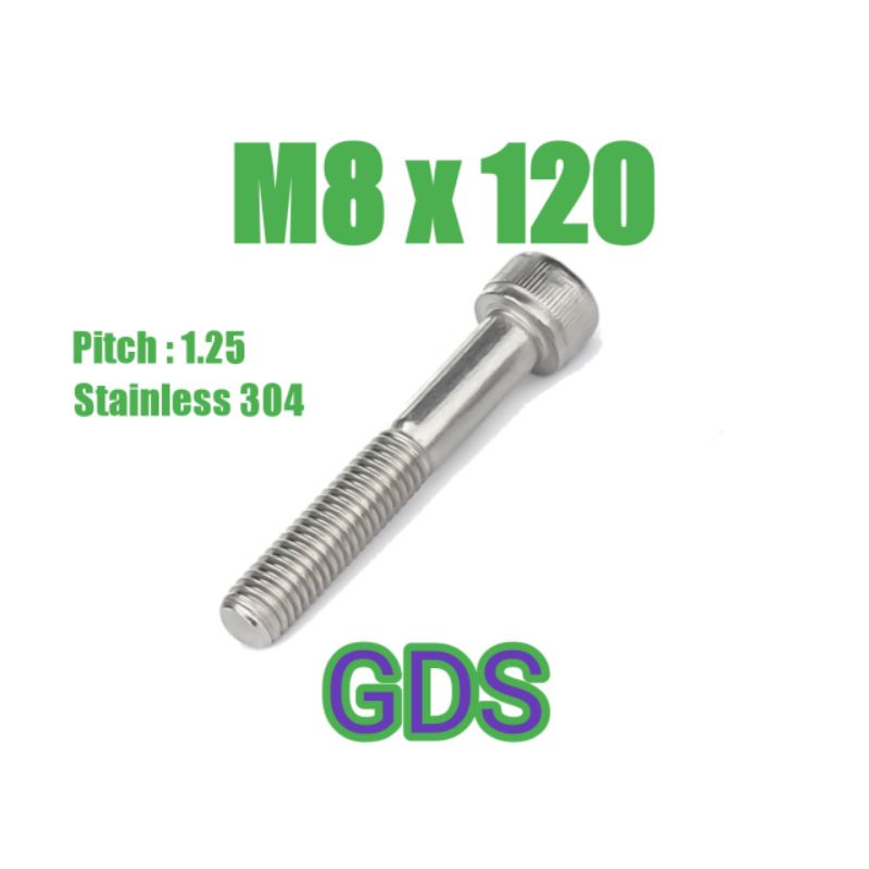 Baut L Stainless M8 x 120 / Baut L Stainless 304