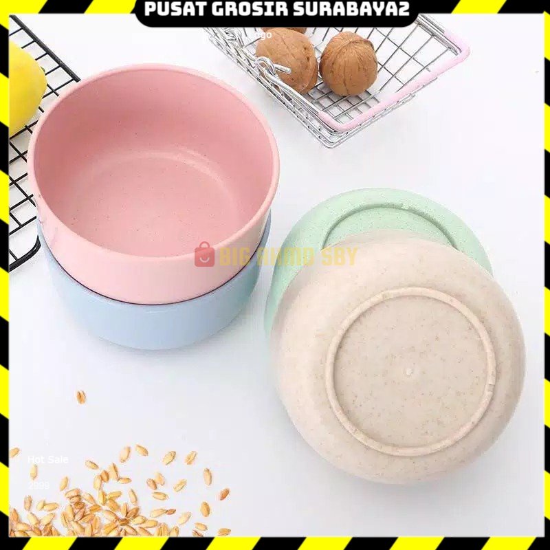 MANGKOK JERAMI Mangkuk Cantik Dapur Mangkok Jerami Gandum Wheat Bowl Nasi Sup Mie Oat Sereal Straw F