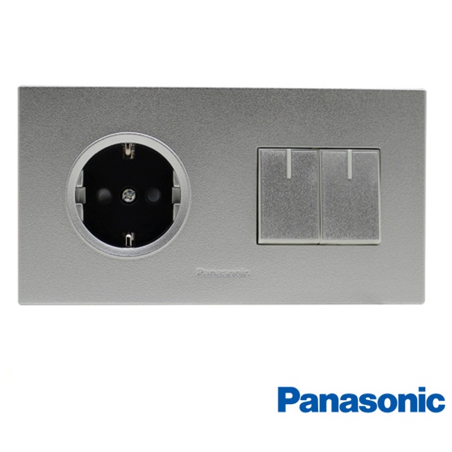 Saklar Seri Stop Tanam Panasonic WESJ 5932 + Plat WESJP 11212-7 MWS Wide